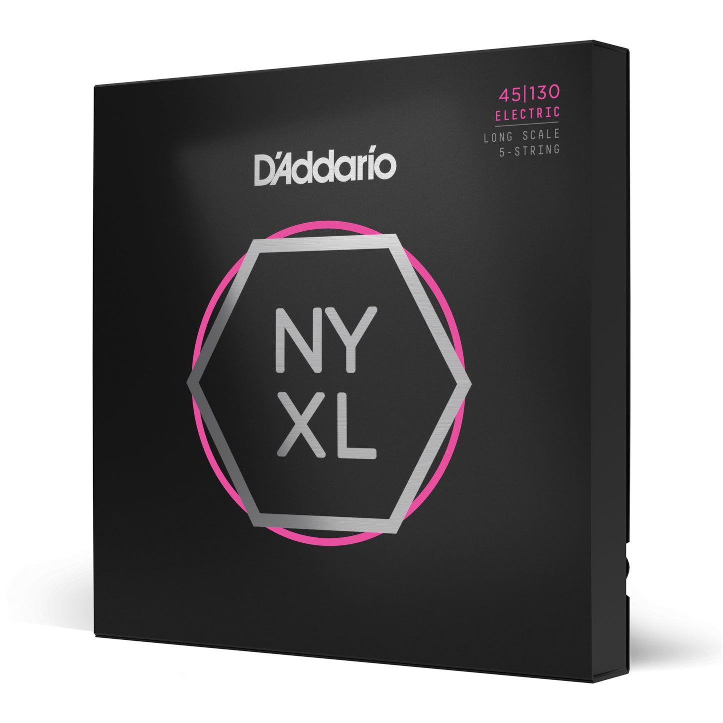 D'Addario Regular Light 5-String, Long Scale, NYXL Bass Strings, 45-130