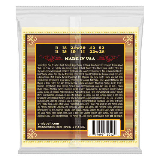 Ernie Ball 2012 Medium Earthwood 80/20 Bronze 12-String Acoustic Strings, 11-52