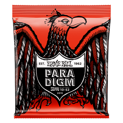Ernie Ball 2015 Paradigm Skinny Top Heavy Bottom Slinky Electric Guitar Strings, 10-52