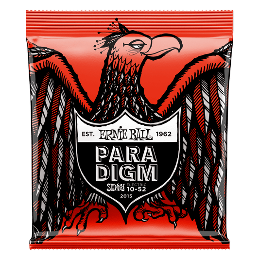 Ernie Ball 2015 Paradigm Skinny Top Heavy Bottom Slinky Electric Guitar Strings, 10-52