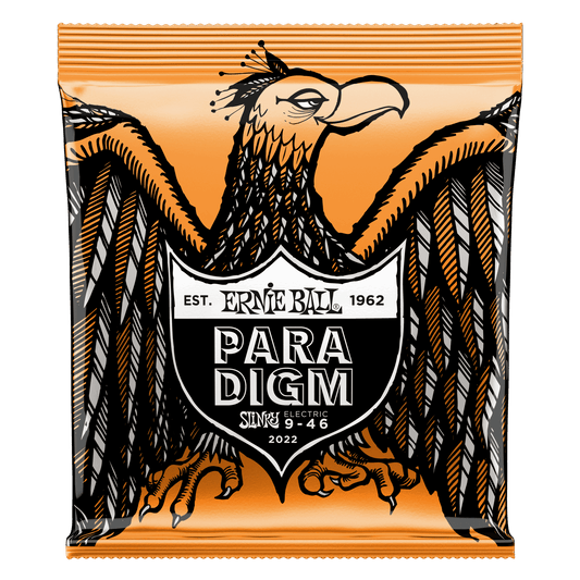 Ernie Ball 2022 Paradigm Hybrid Slinky Electric Guitar Strings, 9-46