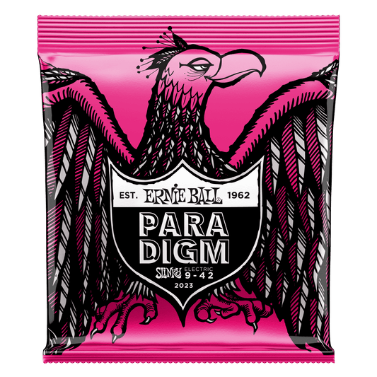 Ernie Ball 2023 Paradigm Super Slinky Electric Guitar Strings, 9-42