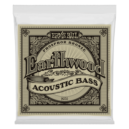 Ernie Ball 2070 Earthwood Phosphor Bronze Acoustic Bass Strings, 45-95