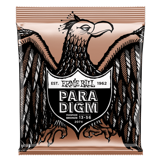 Ernie Ball 2074 Medium Paradigm Phosphor Bronze Acoustic Strings, 13-56