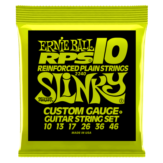Ernie Ball 2240 RPS Regular Slinky Nickel Wound Electric Guitar Strings, 10-46