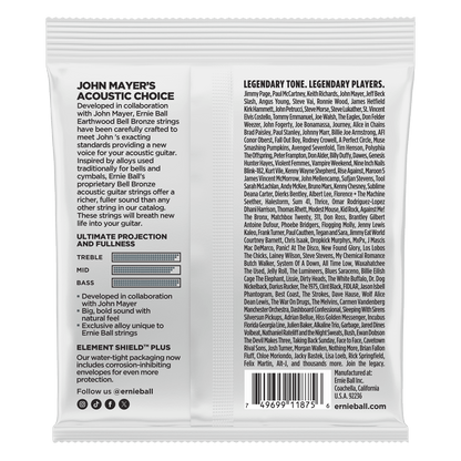 Ernie Ball 2348 Light Earthwood Bell Bronze Acoustic Strings, 11-52