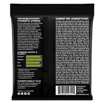 Ernie Ball 2721 Cobalt Regular Slinky Electric Guitar Strings, 10-46