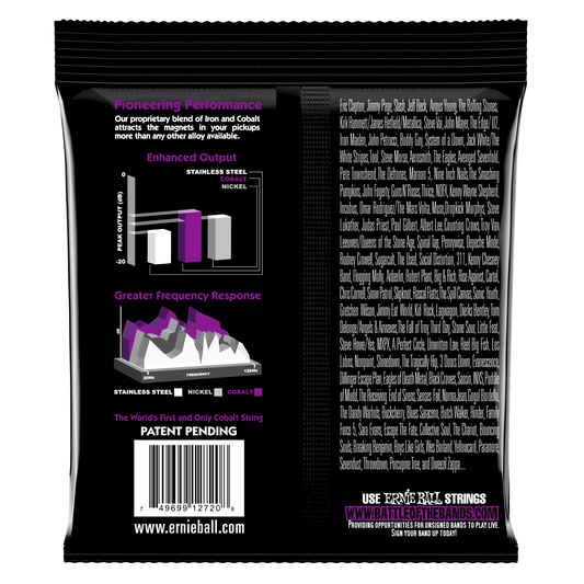 Ernie Ball 2729 Cobalt Power Slinky 7-String Electric Guitar Strings, 11-58