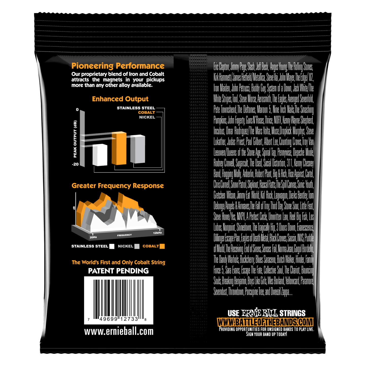 Ernie Ball 2733 Cobalt Hybrid Slinky Electric Bass Strings, 40-95 (Copy)
