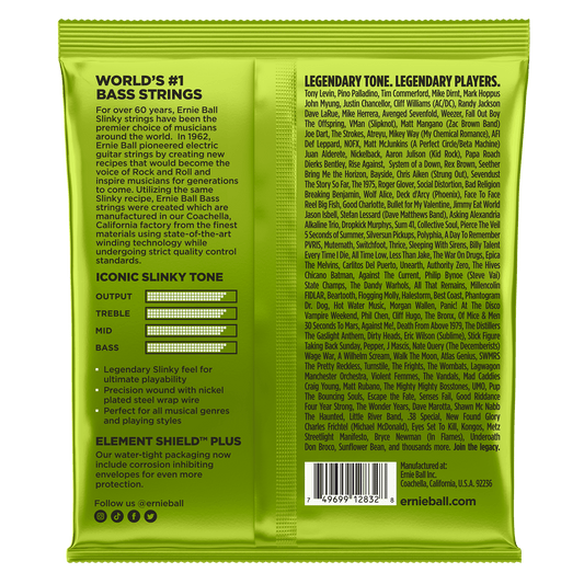 Ernie Ball 2832 Regular Slinky Nickel Wound Electric Bass, 50-105