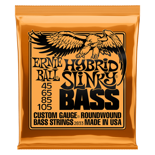 Ernie Ball 2833 Hybrid Slinky Nickel Wound Electric Bass, 45-105