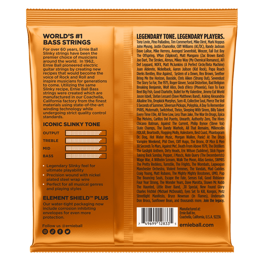 Ernie Ball 2833 Hybrid Slinky Nickel Wound Electric Bass, 45-105