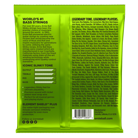 Ernie Ball 2836 Slinky 5-String Bass Strings, 45-130