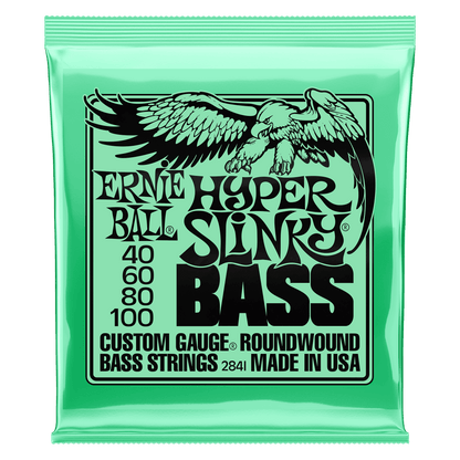 Ernie Ball 2841 Hyper Slinky Nickel Wound Electric Bass, 40-100