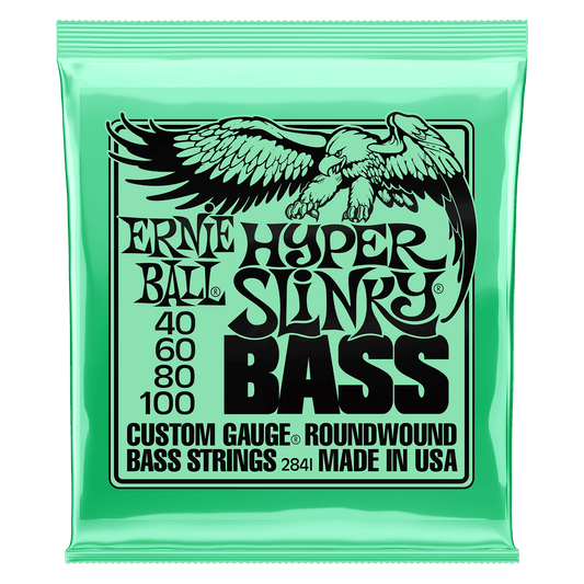 Ernie Ball 2841 Hyper Slinky Nickel Wound Electric Bass, 40-100