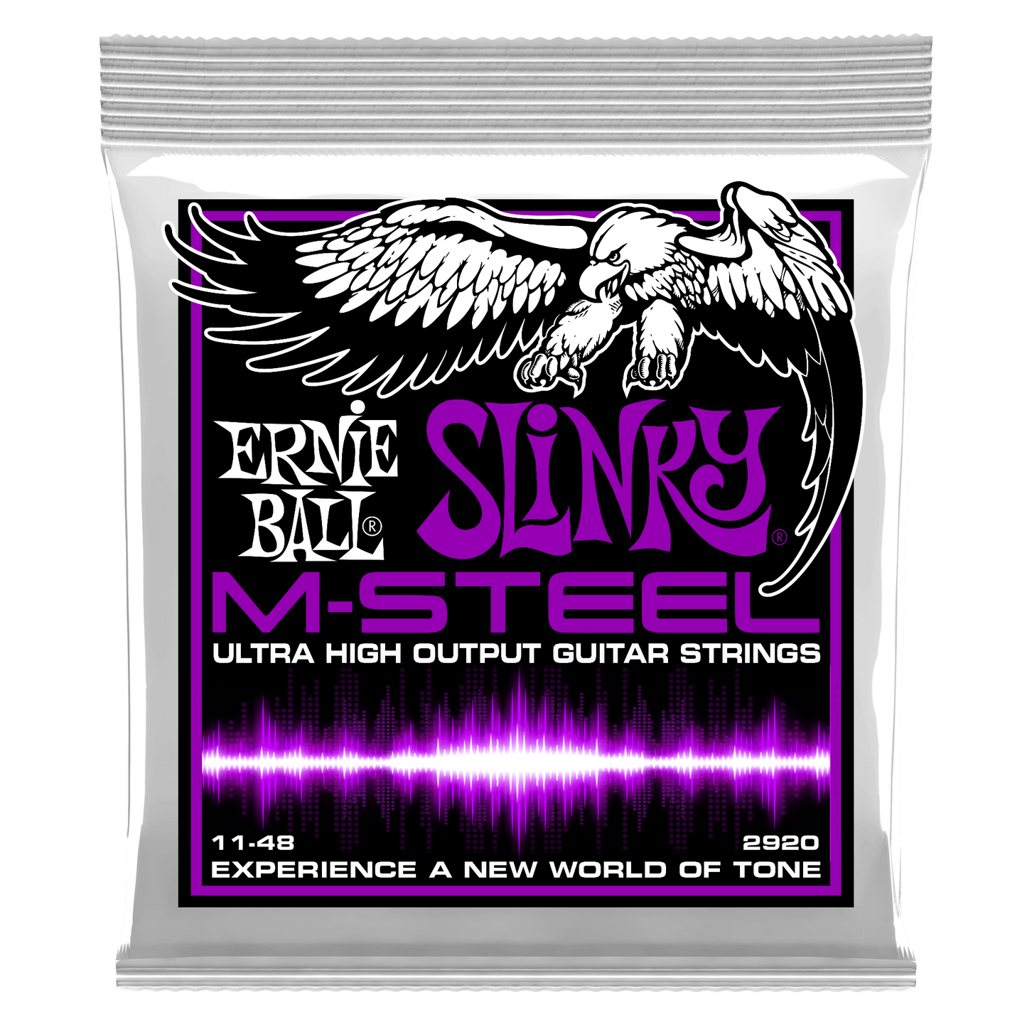 Ernie Ball 2920 Power Slinky M-Steel Electric Guitar Strings, 11-48