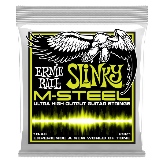 Ernie Ball 2921 Regular Slinky M-Steel Electric Guitar Strings, 10-46