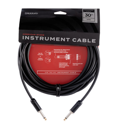 D'Addario American Stage Instrument Cable, 30 feet, PW-AMSG-30