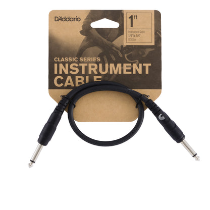 D'Addario Classic Series Patch Cable, 1 Foot, PW-CGTP-01