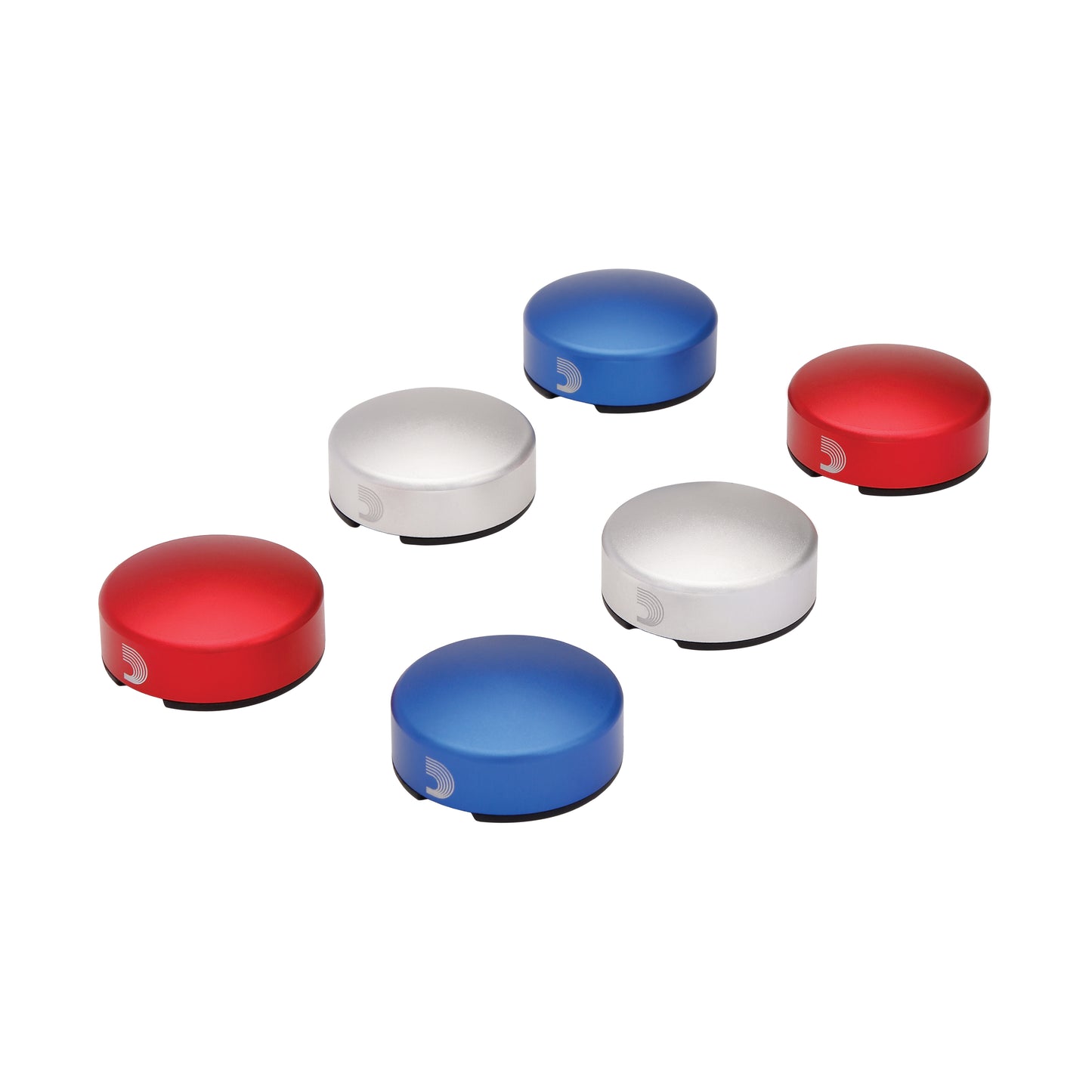 D'Addario XPND Footswitch Topper, Blue/Red 2-Pack, PW-FST-02BURD