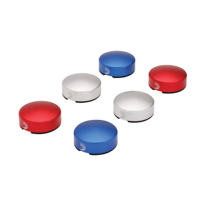 D'Addario XPND Footswitch Topper, Blue/Red 2-Pack, PW-FST-02BURD