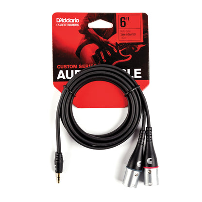 D'Addario Custom Series 1/8” to Dual XLR Audio Cable