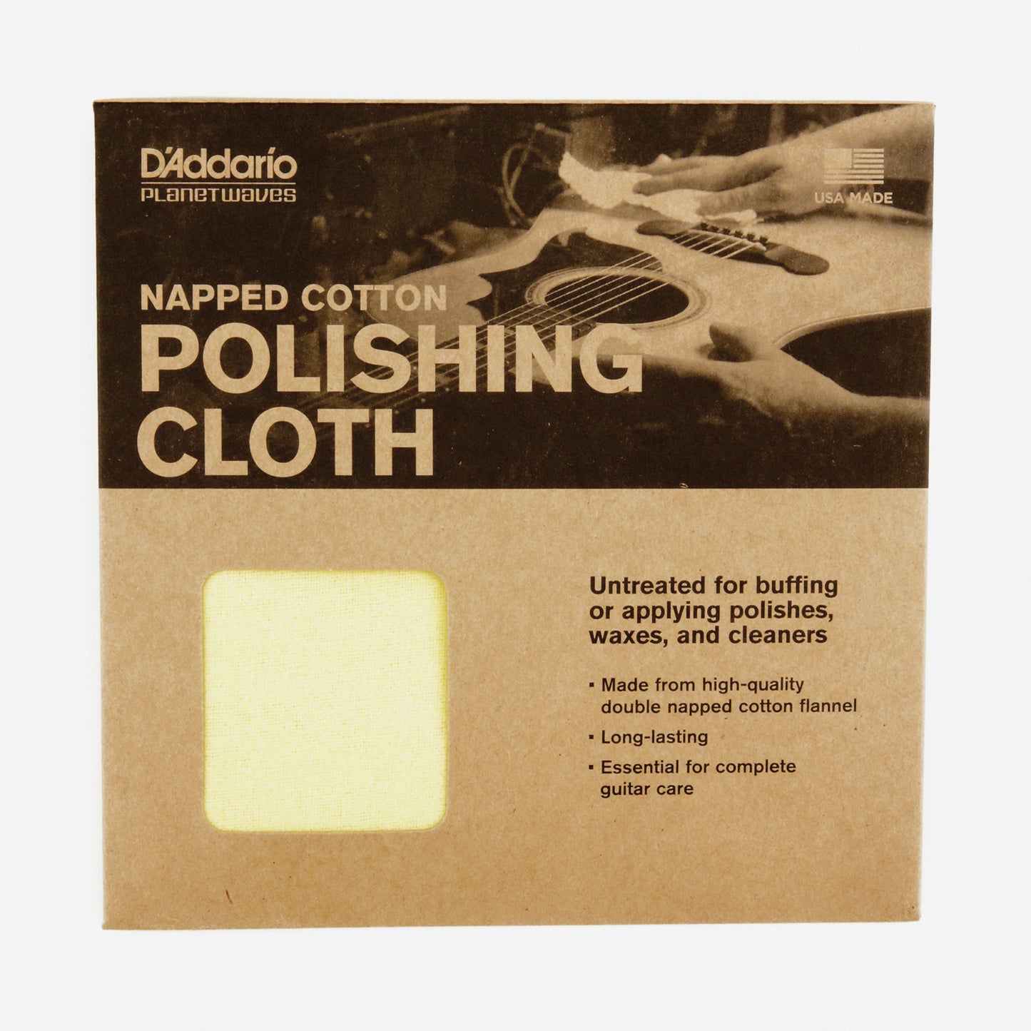 D'Addario PWPC2 Untreated Polish Cloth for All Instruments