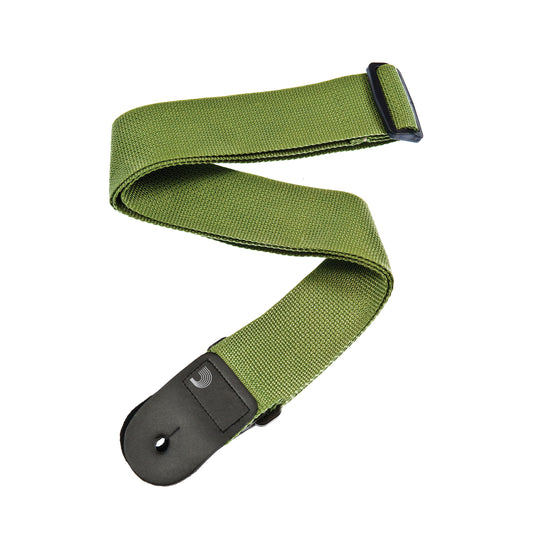 D'Addario Polypropylene Guitar Strap, Green, PWS107
