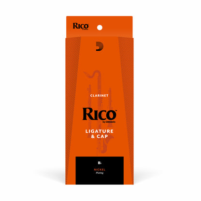 Rico Ligature & Cap, Bb Clarinet, Nickel
