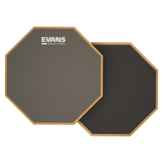 RealFeel™ by EVANS 2-Sided Drum Practice Pad, 6 Inch, RF6D