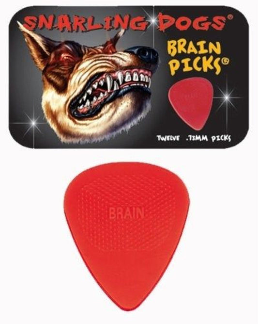 Snarling Dogs Brain Guitar Picks 12-pack Tin, .73 mm