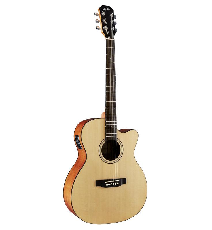 Austin AA25OSEC Acoustic/Electric Orchestra w/ Cutaway, Satin Nat