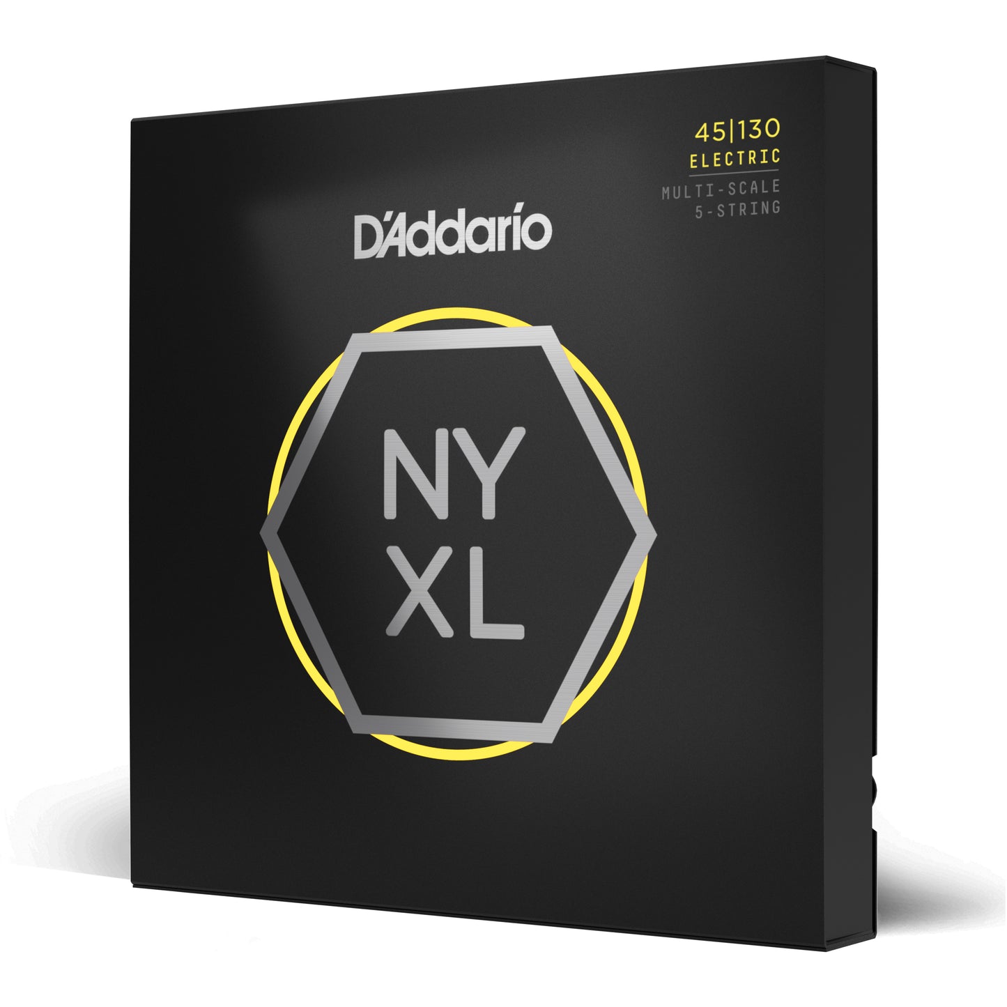 D'Addario Regular Light 5-String, Multiscale, NYXL Bass Guitar Strings, 45-130