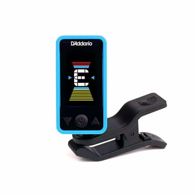 D'Addario PW-CT-17BU Eclipse Headstock Tuner, Blue