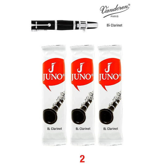 Vandoren Bb Clarinet JUNO Reeds; Strength #2; 3 Card