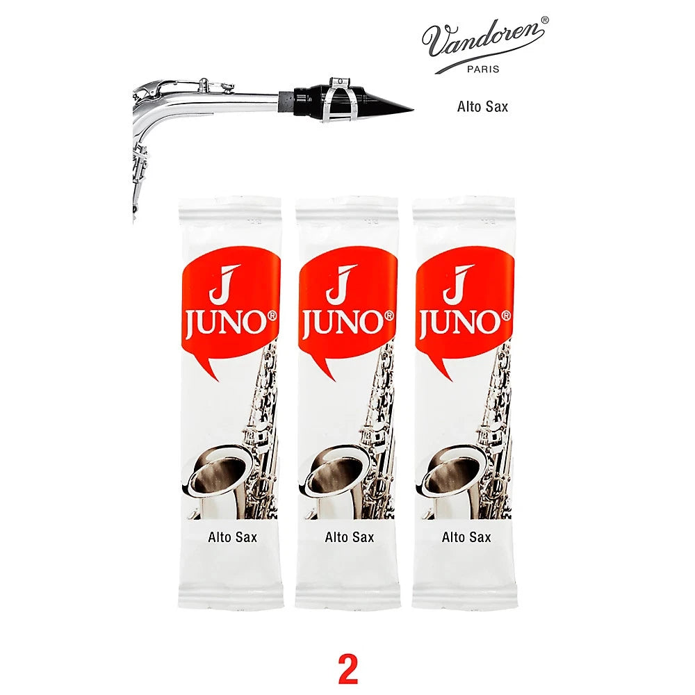 Vandoren Alto Sax JUNO Reeds; Strength #2; 3 Card
