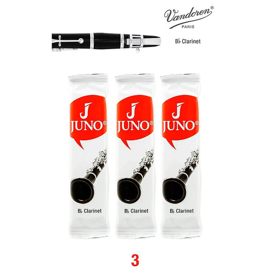Vandoren Bb Clarinet JUNO Reeds; Strength #3; 3 Card