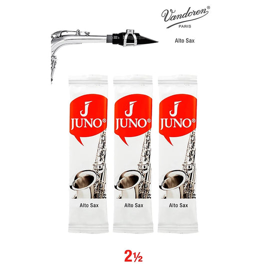 Vandoren Alto Sax JUNO Reeds; Strength #2.5; 3 Card