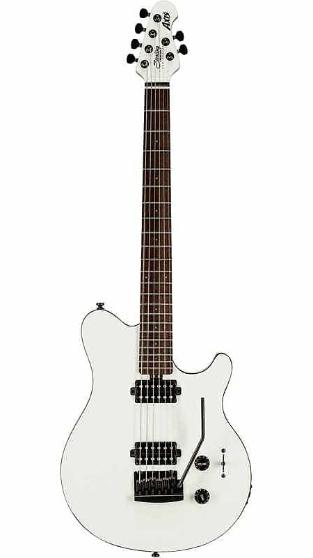 Sterling by Music Man Axis in White with Black Body Binding