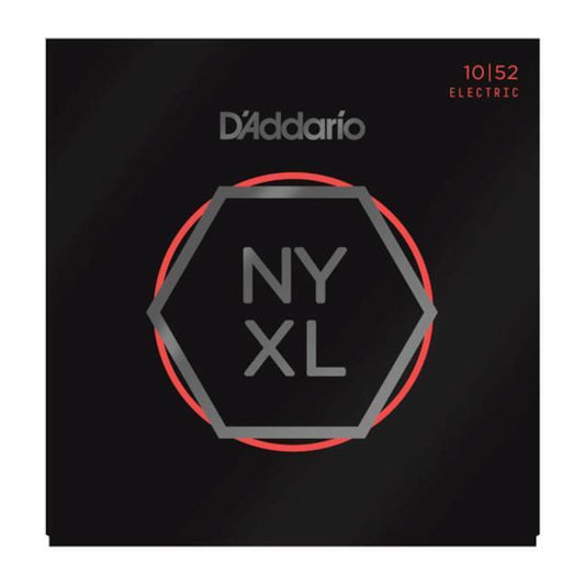 D'Addario NYXL1052 Nickel Wound Electric Guitar Strings, Light Top, Heavy 10-52