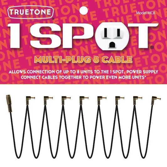 Truetone (Visual Sound) Mutli-Plug 8 Cable MC8 MC-8 8-Plug Daisy Chain for 1SPOT