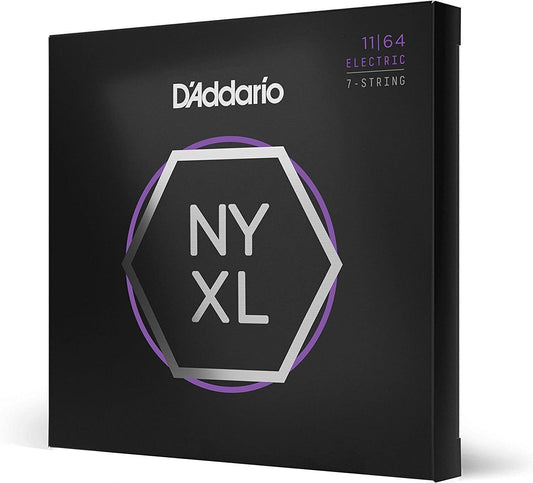 D'Addario NYXL1164  7-String 11-64 Electric Guitar Strings Medium