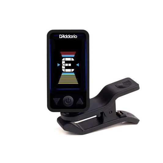 D'Addario PW-CT-17BK Eclipse Headstock Guitar & Bass Tuner, Black, PWCT17BK