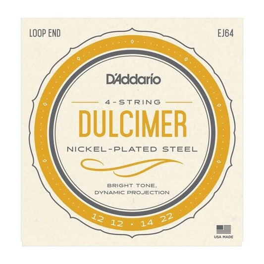 D'Addario EJ64 4-String Dulcimer Strings, 12-22