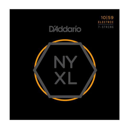 D'Addario NYXL1059 Nickel Wound 7-String Electric Guitar Strings Reg Light 10-59