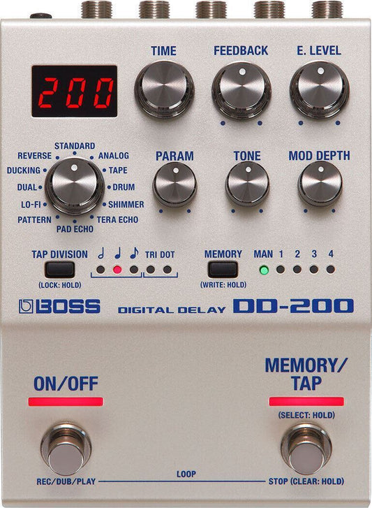 Boss DD-200 Digital Delay Guitar Effects Pedal