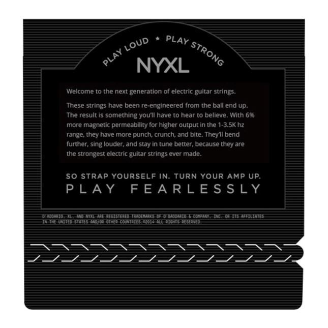 D'Addario NYXL1149 Nickel Wound Electric Guitar Strings, Medium, 11-49