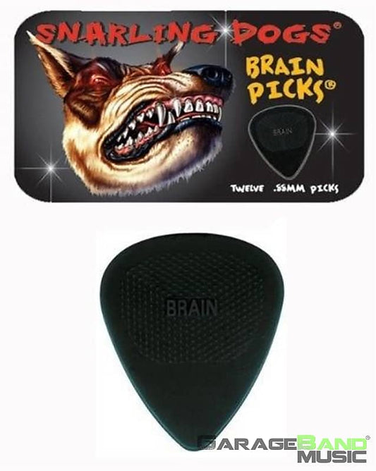 Snarling Dogs Brain Guitar Picks 12-pack Tin, .88 mm