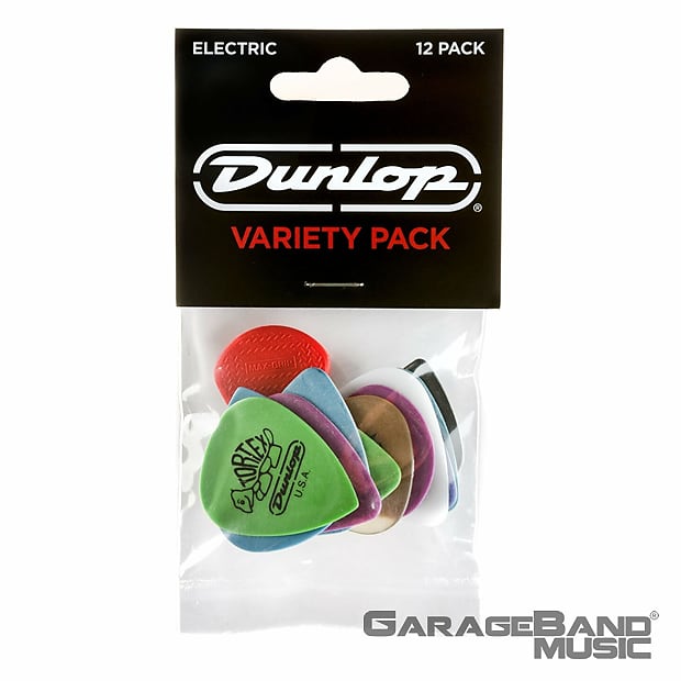 Dunlop PVP113 Electric Guitar Pick Variety Pack, 12 Pack