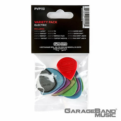 Dunlop PVP113 Electric Guitar Pick Variety Pack, 12 Pack